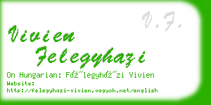 vivien felegyhazi business card